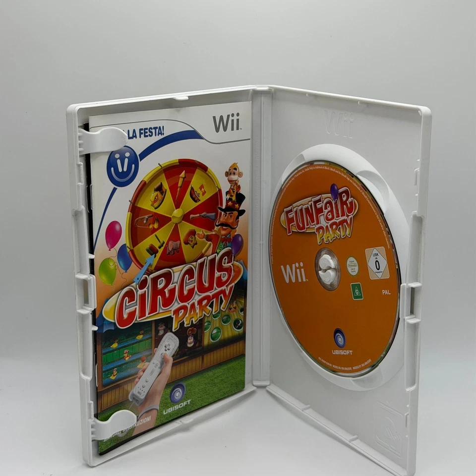 Circus Party Wii gioco Nintendo PAL ITA Italiano originale completo usato, foto 3 di 3