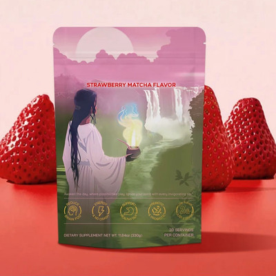 Yerba Magic Strawberry Matcha Supplement Powder 30 Servings 11.64oz