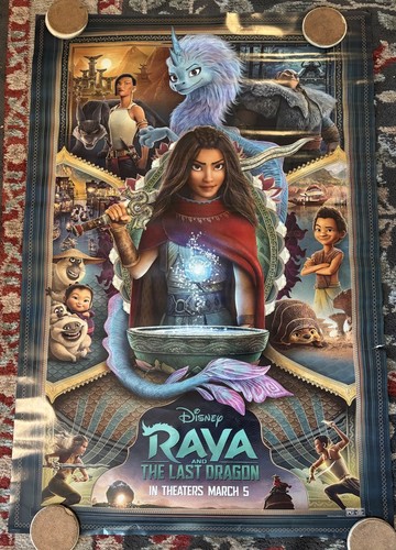Raya And The Last Dragon Original Movie Poster 27X40 Double-Sided One Sheet