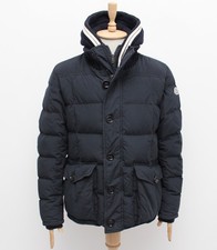 Autentico cappotto giacca piumino uomo MONCLER Martigues blu navy taglia 5, ~L
