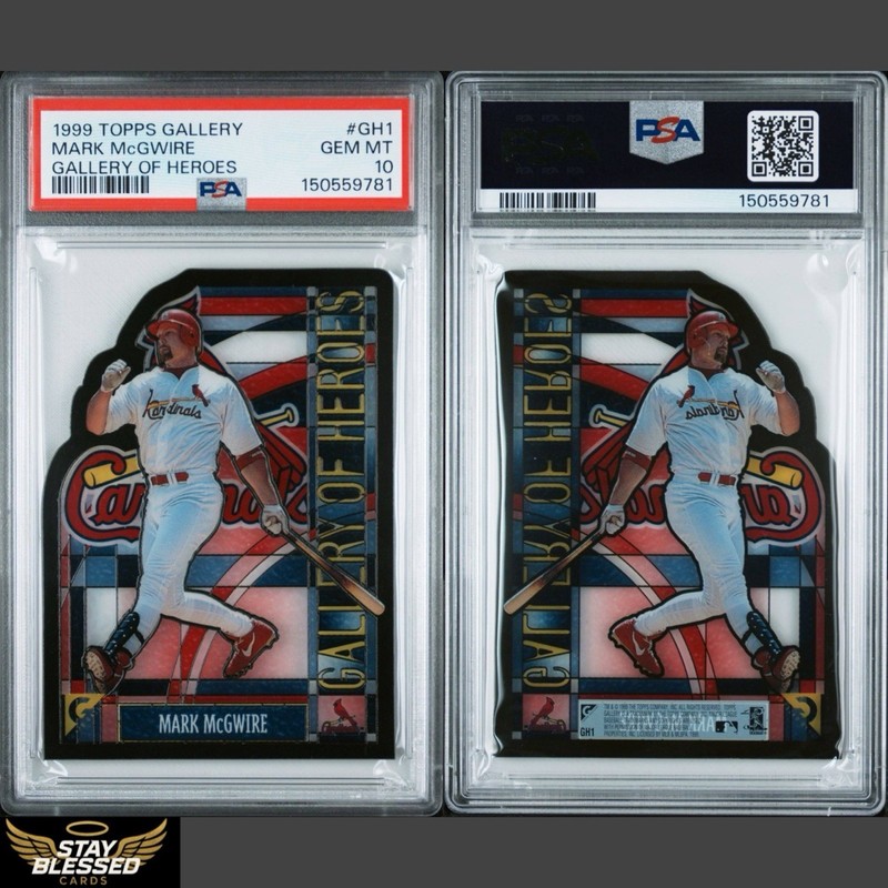 1999 Topps Gallery - Gallery of Heroes Mark McGwire #GH1 - PSA 10 - Pop 21 Rare
