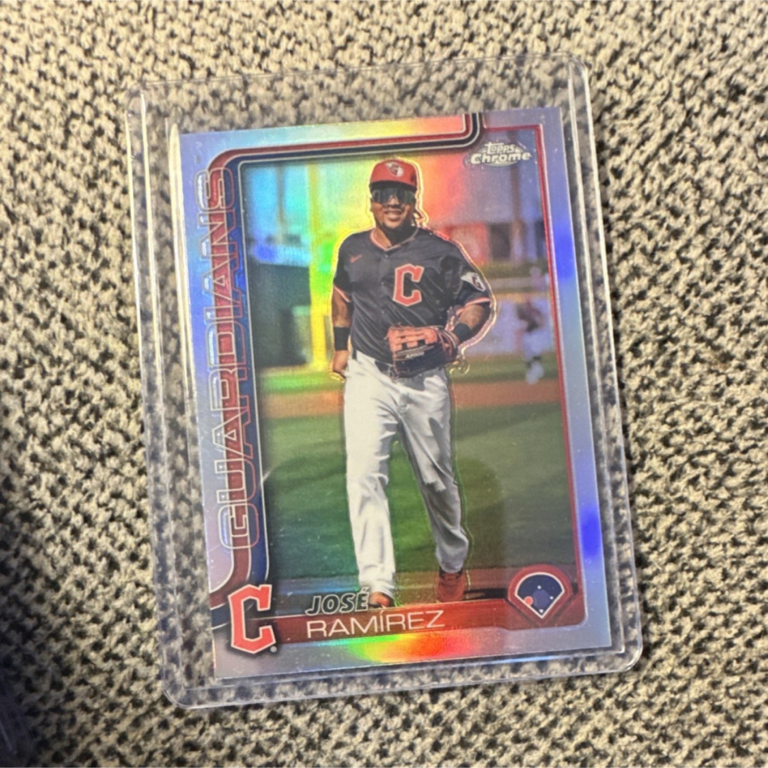 Topps Chrome Jose Ramirez #12 Cleveland Guardians 2025 Baseball Image Variation