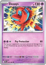 Pokemon Chaos Rising 033/086 Deoxys Reverse Holo ME04 NM