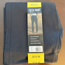 Weatherproof Vintage Men's Tech Pants Size 32X34 Color Black New