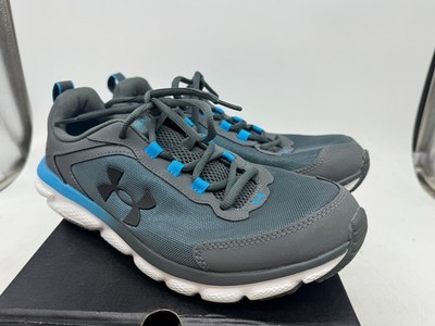 Under Armour Charged Assert 9 Sneakers Men's Gray Athletic Running Shoes - 9.5