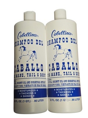 Cabellina Shampoo Del Caballo For Mane, Tail & Body 32 Oz. Moisturizes/Thickens.