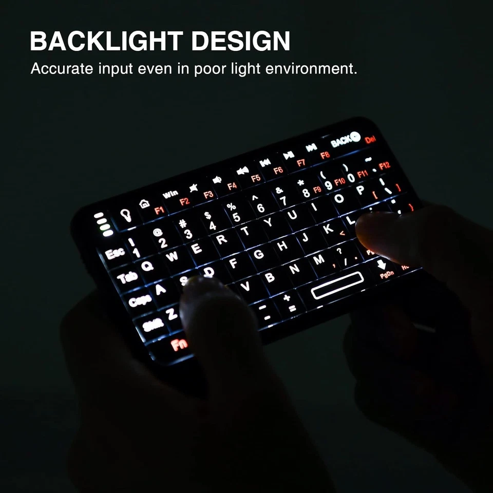 Rii Mini Bluetooth Keyboard,Portable Wireless Rechargeable Keyboard with...  - Image 3 of 4