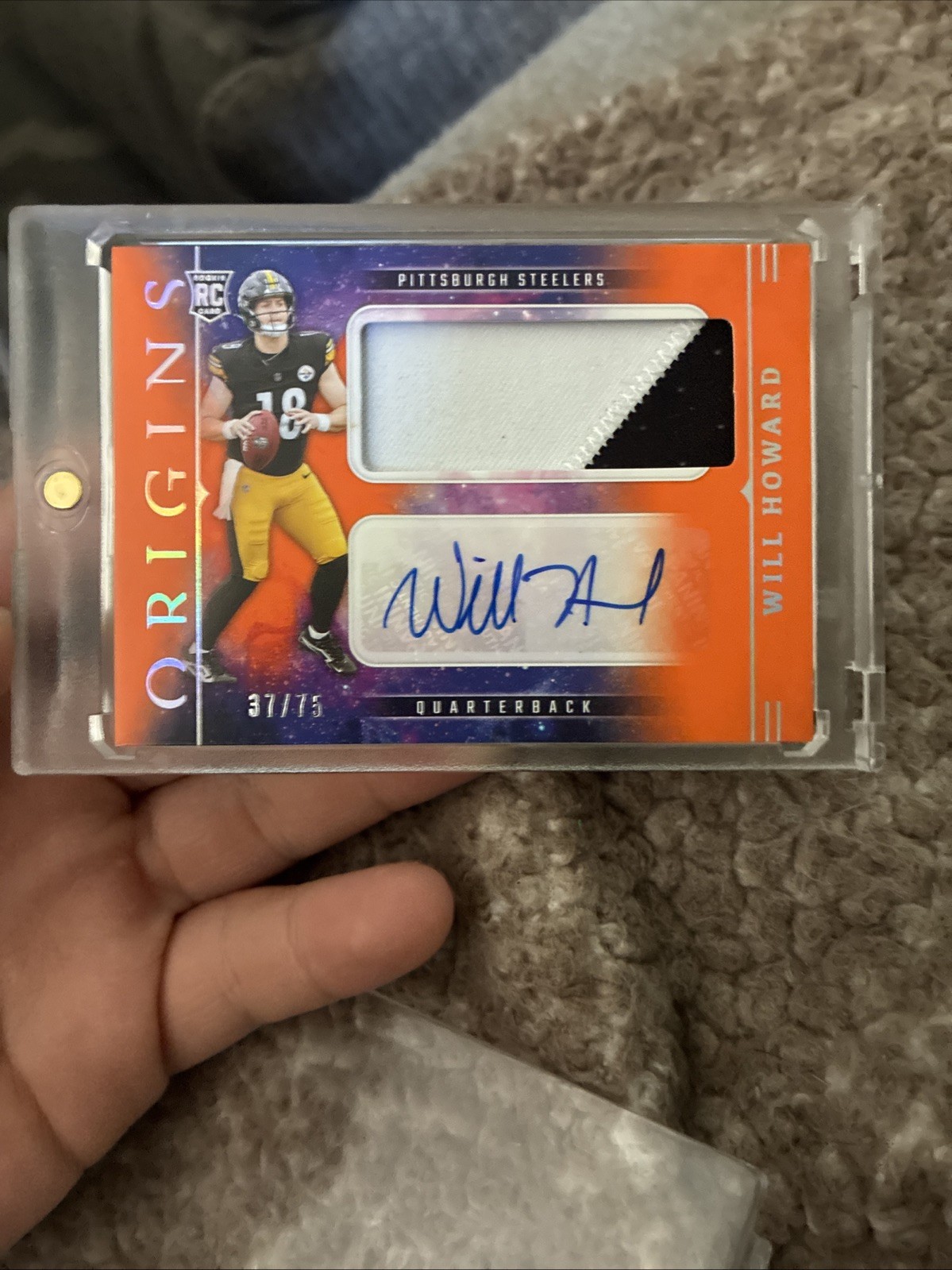 2025 Panini Origins - Rookie Jumbo Patch Autographs Will Howard /75