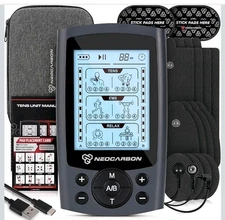 Neocarbon TENS Unit Muscle Stimulator *Brand New* Pulse Massager Shock Pain  