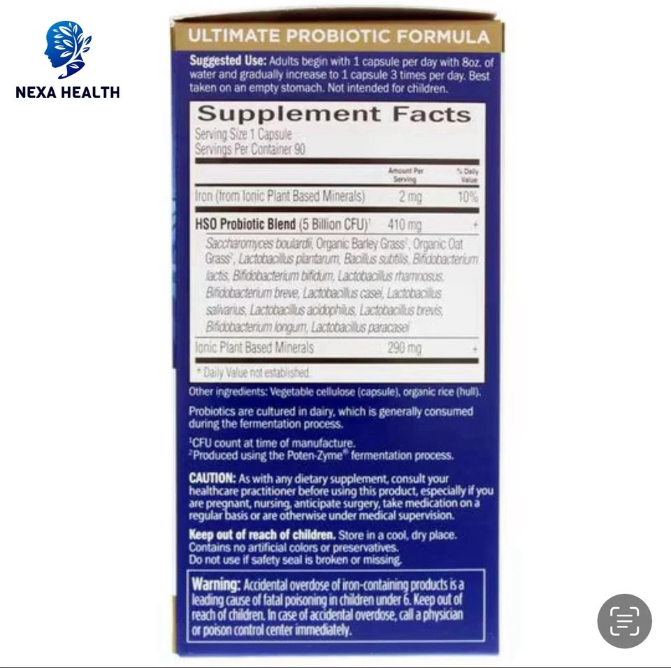 Cápsulas ultra probióticas Garden of Life Primal Defense 90 unidades veganas caducidad 26/11 Foto 2 de 2