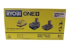 Ryobi ONE+ PSK106SB Starter Kit with 2Ah Battery, 4Ah Battery, and Charger