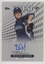 2013 Topps Finest Rookie Refractor Brandon Maurer #RA-BM Auto 3wu