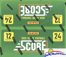 2025 Panini SCORE Football MASSIVE 24ct Factory Sealed Retail Box-288 Cards!