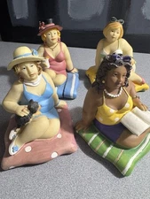 Westland Giftware Curvy Beach Ladies Figurines Lot of 4 WMG 2008
