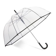 Auto Open Bubble Rain Umbrella with Clear Canopy Design