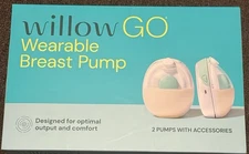 Willow Go Wearable Double Electric Breast Pump Kit New/Sealed