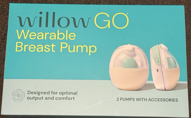 Willow Go Wearable Double Electric Breast Pump Kit New/Sealed