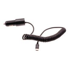 36W Fast Car Charger USB-C Power Adapter Coiled Type-C Cable Extra for Tablets