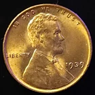 1939 Lincoln Wheat One Cent 1c Coin BU #AB702
