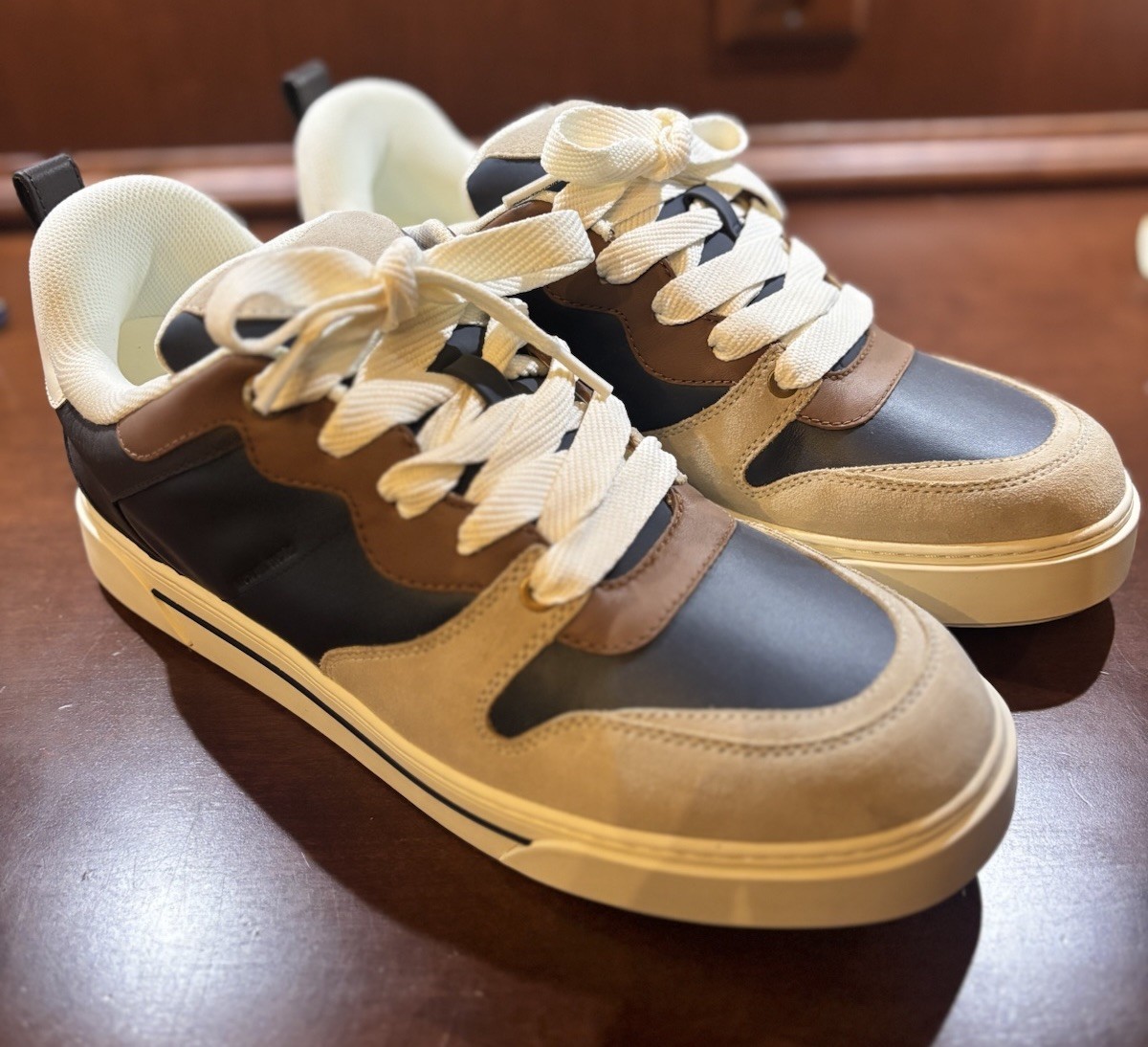 Michael Kors Barrett Lace Up 495 Navy Multi Size 12 Men's M BRAND