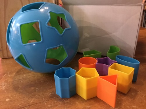 Fun Time My First Shape Sorter Toddler Toy  MISSING TWO SHAPES