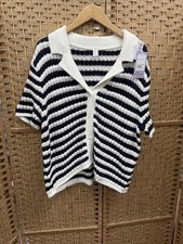 Old Navy cardigan Striped  3/4 Sleeve Cardigan Size L