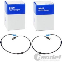 2X Delphi ABS-SENSOREN Vorne Vorne Passend FÜR Peugeot 206 Links+Rechts |
