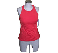 NWT Athleta Women's Maldives Underwire Bra Cup Tankini Top Orange Size 34 B/C