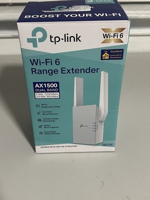 TP-Link RE515X AX1500 WiFi 6 Range Extender w/Ethernet Port | 1.5G White