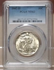 1942-D WALKING LIBERTY HALF DOLLAR PCGS MS63 763594