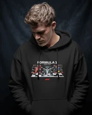 F1 Hoodie Fan Art Formula 1 Racing Team Graphic Pullover Streetwear Gift