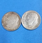 Lot of Two Roosevelt Silver Dimes 1951P and 1956D