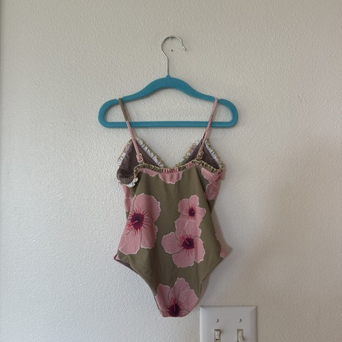 Acacia Kids Large One Piece Dixie Islet Hibiscus L Pink 4 5 4T 5T Girls Swim - Picture 8 of 17