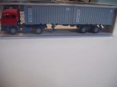 Wiking 24524 DAF 3300 mit 2  20 ft. Container Sattelzug ALIANCA mit OVP 1:87 HO - Bild 1 von 2