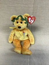 VICTORY Olympic Torch Ty Store Beanie Babies Bear 8” Internet Exclusive olympics