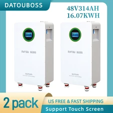 2* 48V 300Ah 314Ah Lithium Battery LiFePO4 16.07kwh for RV Solar Off-grid Boat