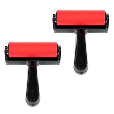 2 Pcs Printmaking Plastic Rollers Ink Rollers Stamping Art Craft Supplies