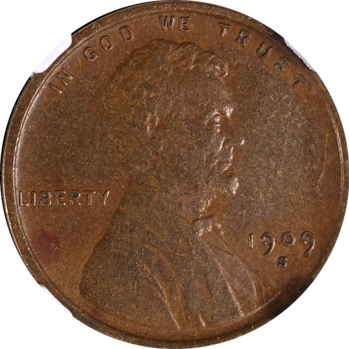 1909-S VDB Lincoln Cent NGC AU53 BN Key Date Great Eye Appeal Strong Strike