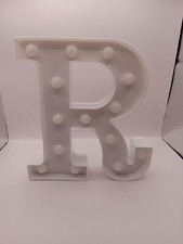 LED LIGHT UP LETTER R 9" STANDING ALPHABET