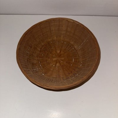 Woven Wicker Basket 9  Round 3  Depth