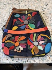Amerileather Leather Backpack Multi Color Rai...