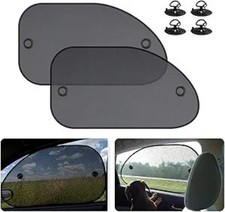 2 Pack Universal Car Window Shade, Cling Sunshade Size: 25.6x15 2PCS - Side