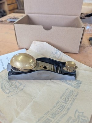 Lie Nielsen Low Angle 60-1/2 Adjustable Mouth Block Plane. IN BOX WITH MANUAL!