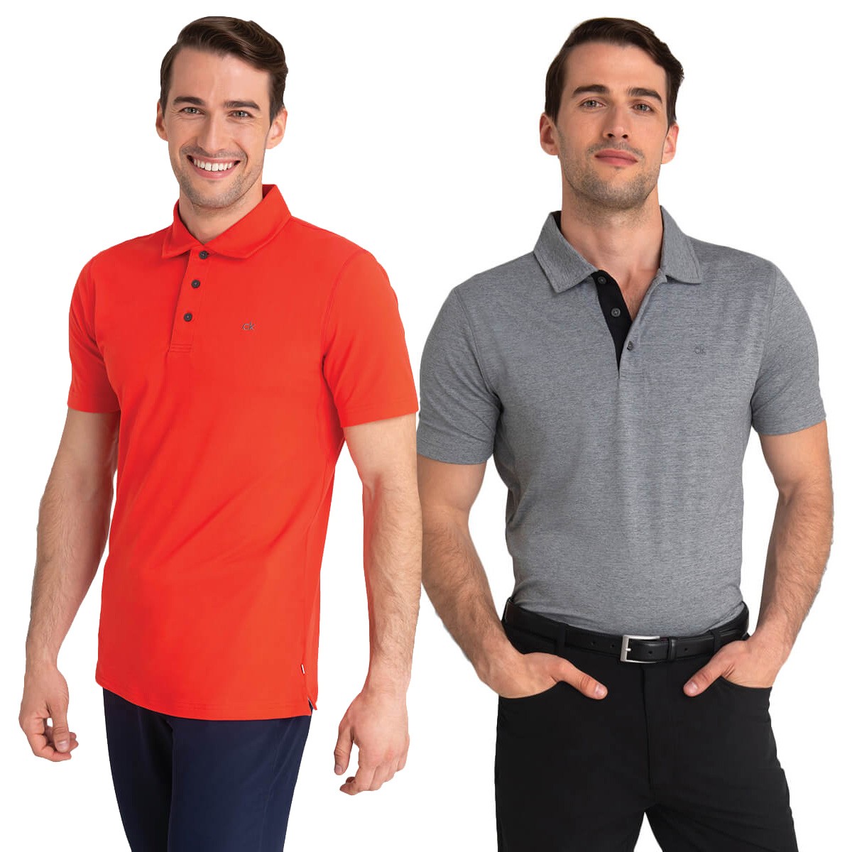 Calvin Klein Mens Breeze Moisture Wicking CK Polo Shirt 47percent OFF RRP