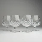 Set Of 4 Vintage Waterford LISMORE 5 1/8" BRANDY SNIFTER Glass Crystal Ireland