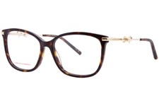 Carolina Herrera HER-0218 LVL Eyeglasses Women's Brown Havana/Gold Full Rim 55mm