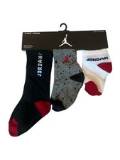 Nike Baby Air Jordan Socks Size 9-36 months Black Grey White