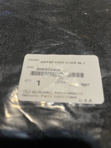OEM 2019-2024 Subaru Ascent 1st 2nd 3rd Row Carpet Floor Mats Black J505SXC000 - Picture 3 of 3