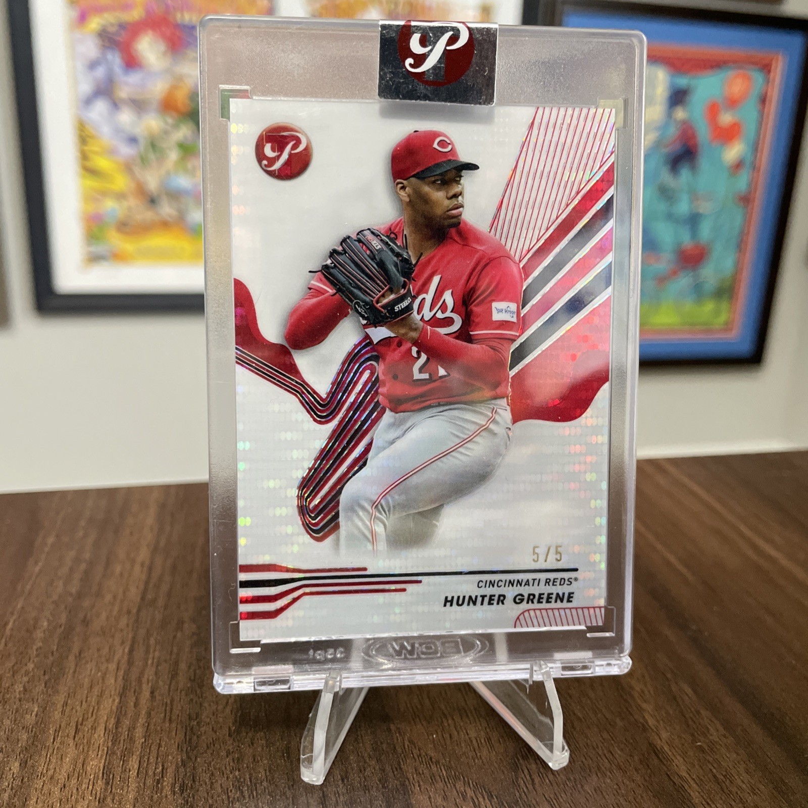 2024 Topps Pristine Hunter Greene #56 Red Pristine Refractor /5 Color Match Reds