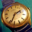 Vintage Timex Automatic Day-Date Watch – Working – Gold Tone – Water Resistant